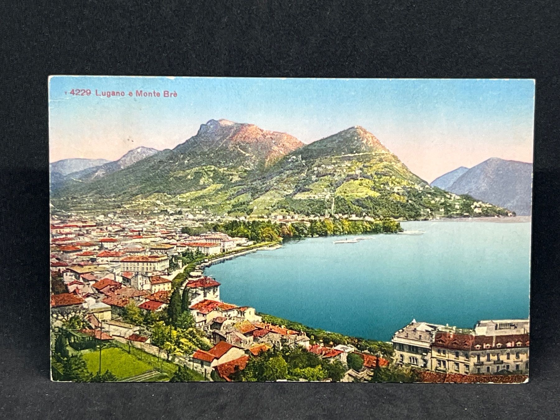 Ansichtskarten: Lugano e Monte Brè – Gebraucht aus Widnau von Brusi9