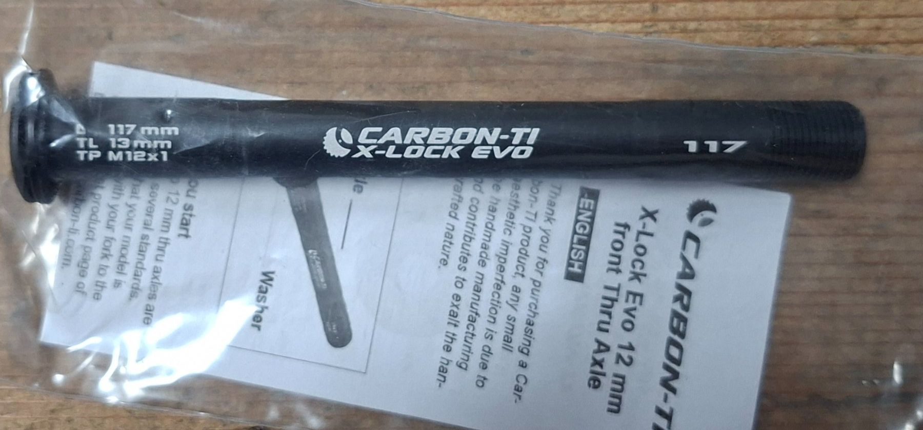 Pezzi di ricambio: Carbon Ti X-Lock Evo Achse 117mm – Nuovo e nell'imballaggio originale da Liestal venduto da Schaf5