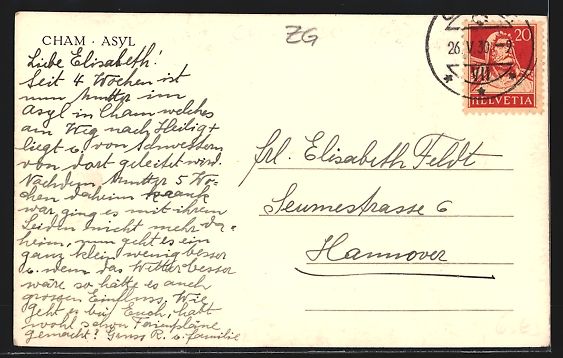 Ansichtskarten: AK Cham, Asyl im Sonnenschein, 1930 – Gebraucht aus Berlin von bartko-reher 1