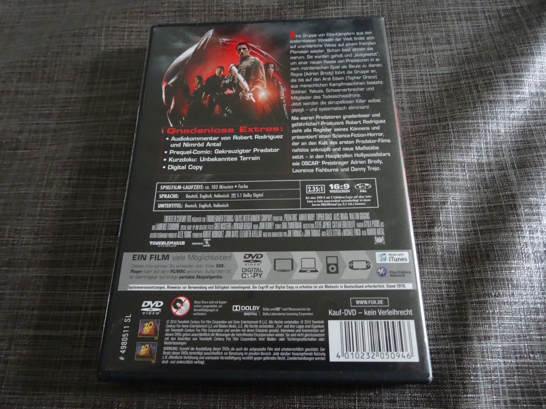 Tutti i DVDs: Predators DVD – Usato da Olten venduto da Disc-Verkauf 2