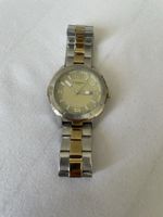 Fossil Uhr Herren Zweifarbig Edelstahl Gold guter Zustand