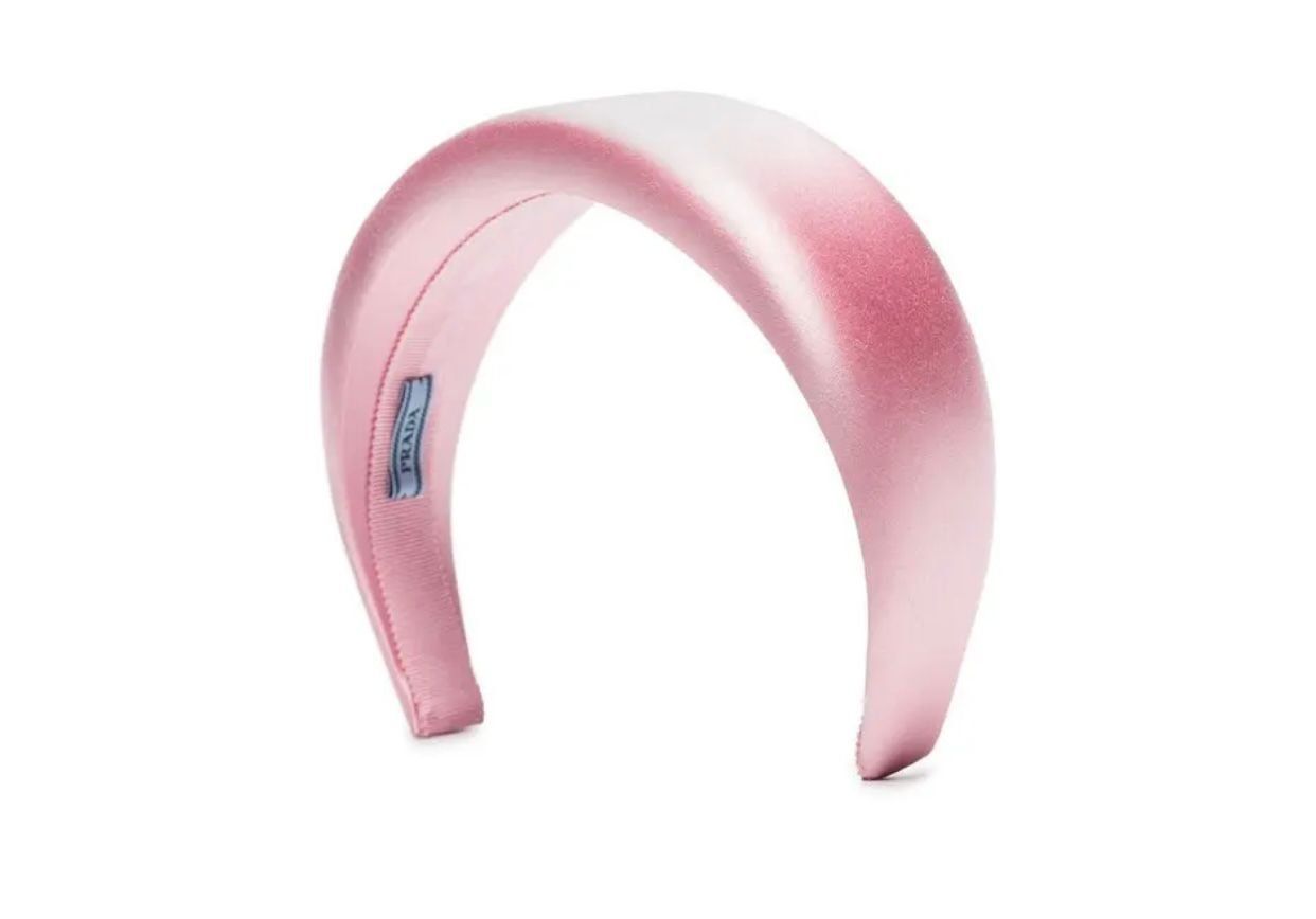 Prada Accessori per capelli: Prada Haarreif, Silk Satin, Rosa – Usato da Wollerau venduto da bodega74