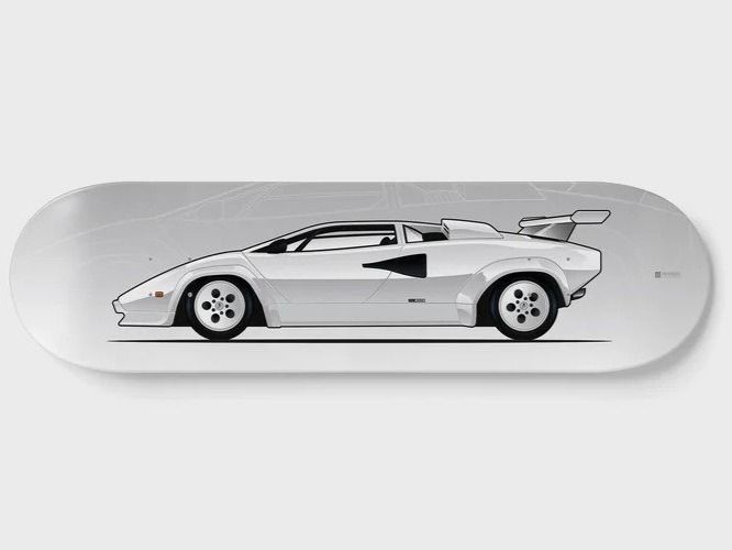 Skateboards: Lamborghini Countach LP500S Skateboard Deck - COOL – Nuovo (secondo la descrizione) da Wetzikon ZH venduto da tuningschmiede