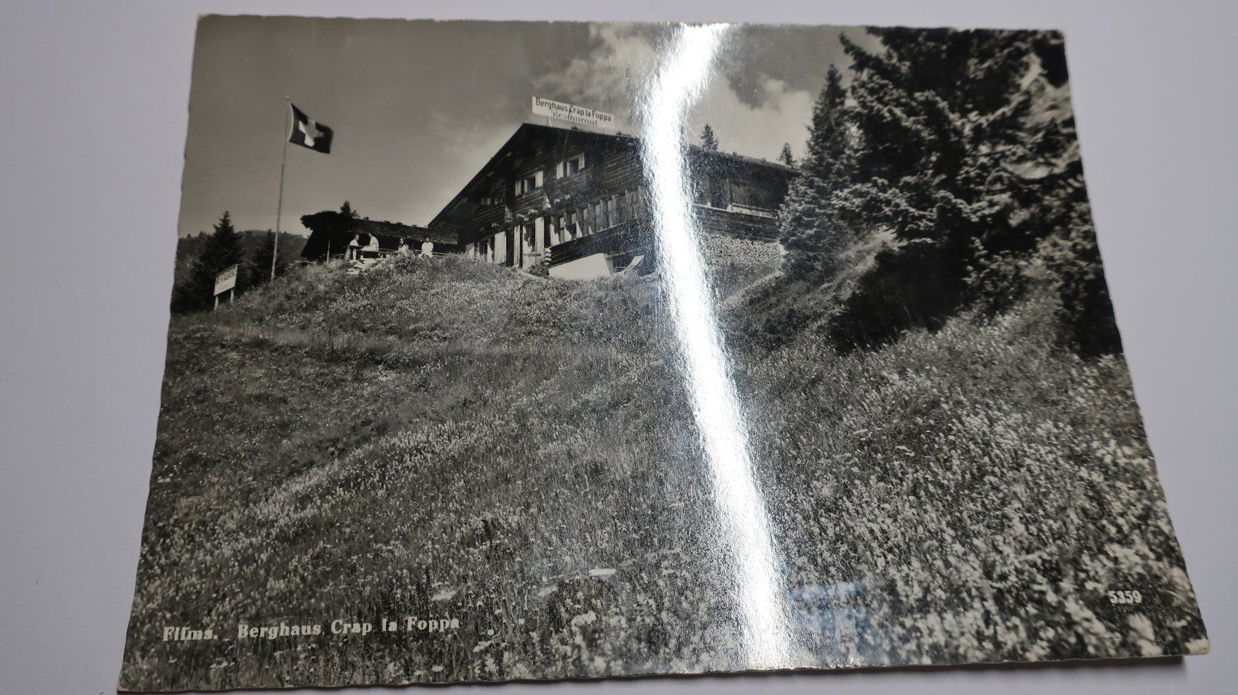 Cartoline postali: Flims Berghaus Crap la Foppa – Usato da Cormoret venduto da Pascalll2001 1