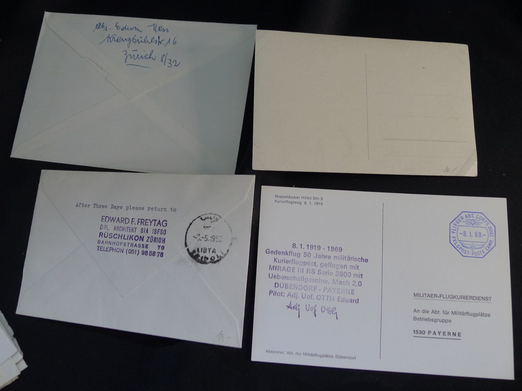 Alle Briefmarken: 16 Flugpostbriefe Schweiz – Gebraucht aus Dagmersellen von wyss1982 5