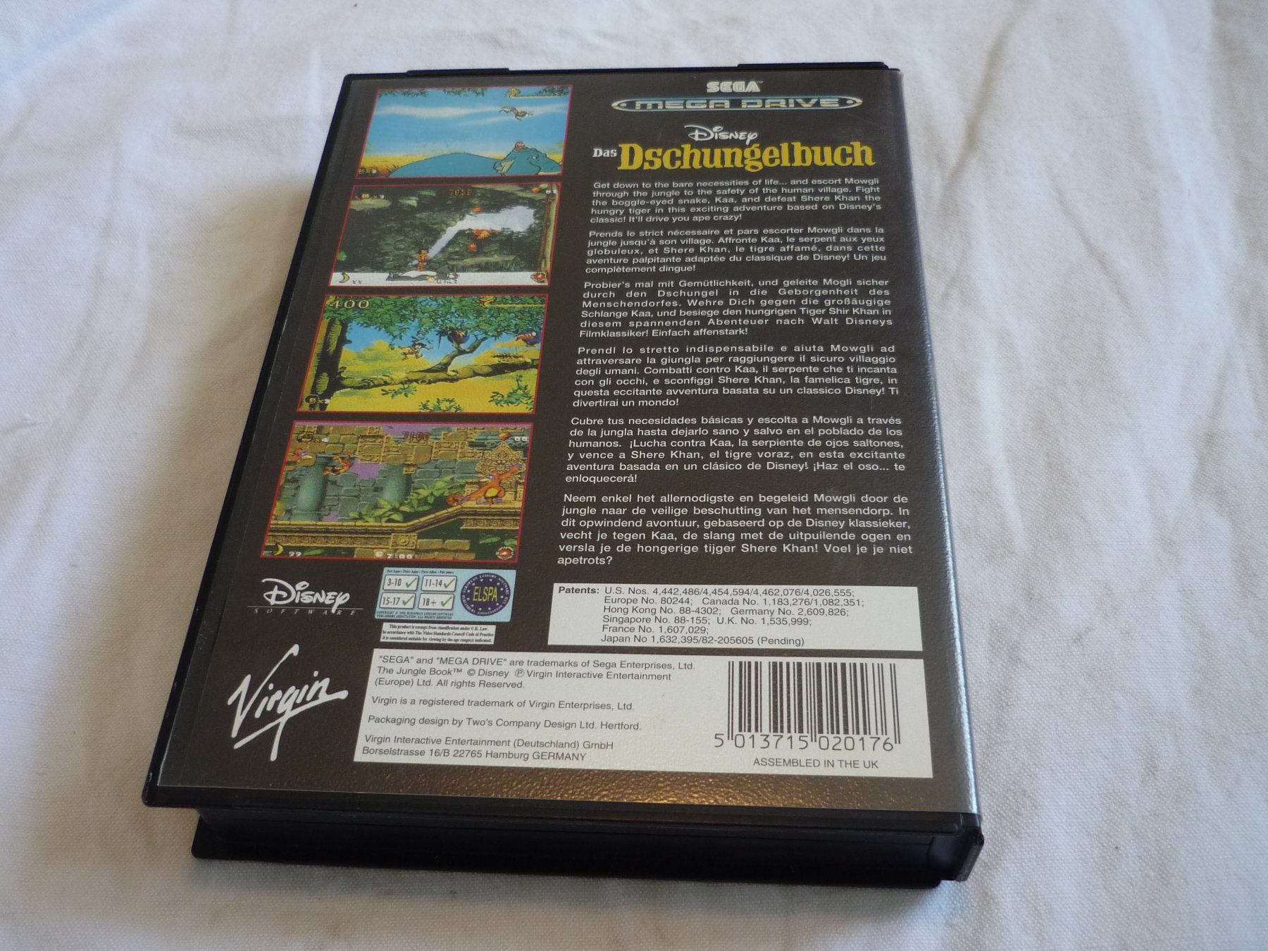 Sega Giochi: Videospiel - Sega Mega drive 16 - Das Dschungelbuch – Usato da Beringen venduto da zzRegal 2
