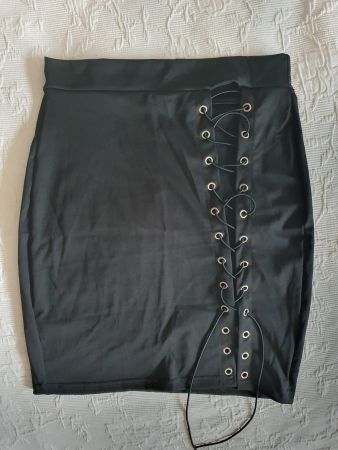 Geschnürter Gothic-rock Gr S