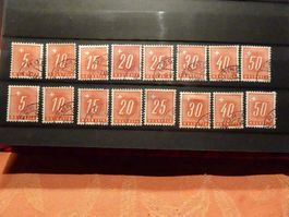 1938, 2 SÄTZE COMPLET; ZIFFER / KREUZ