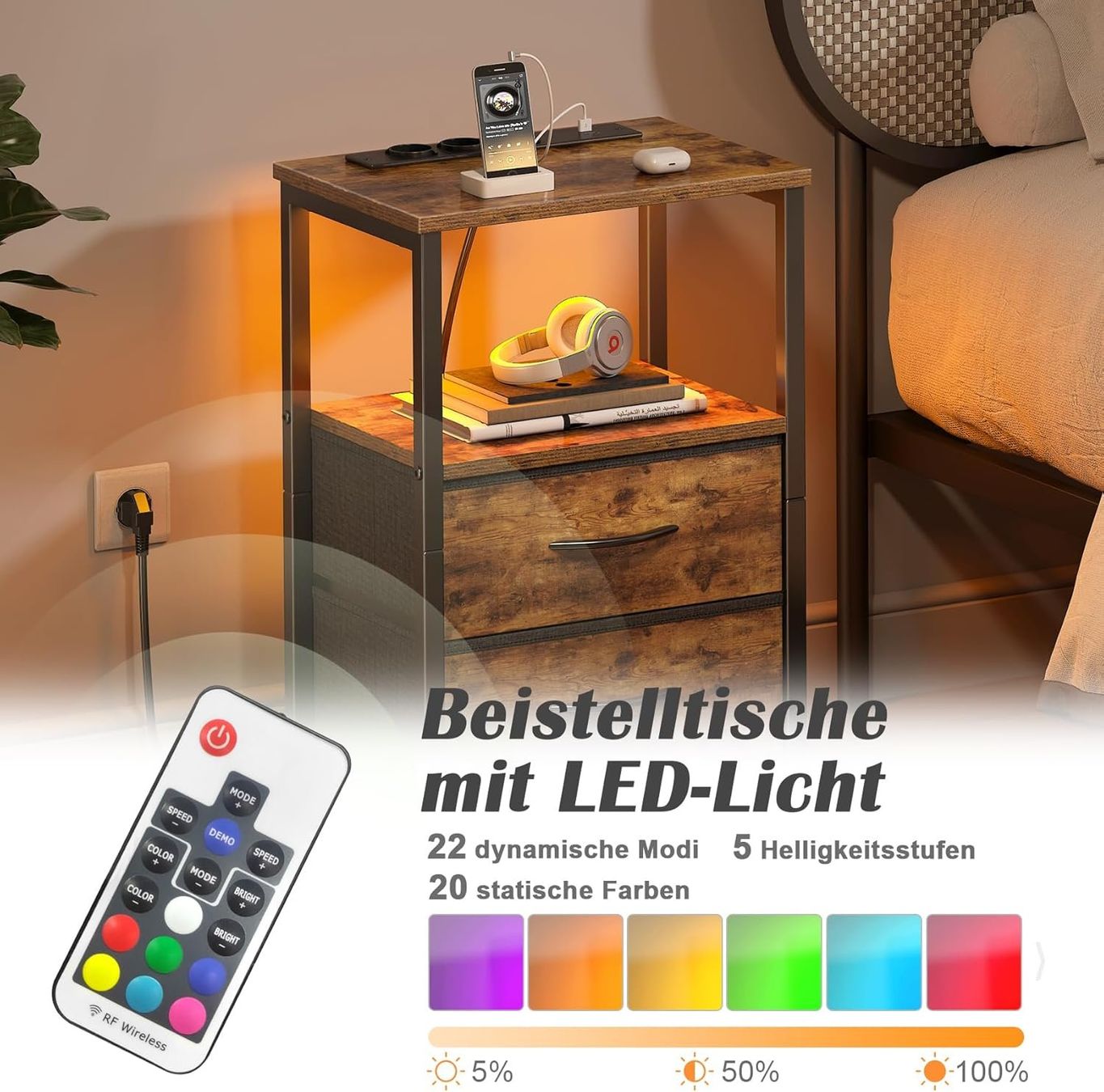 Comodini: Nachttisch, 2er Set – Nuovo (secondo la descrizione) da Sins venduto da Taschending 4