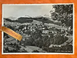 Alte Ansichtskarte 1945 Trogen Appenzell mit Säntis