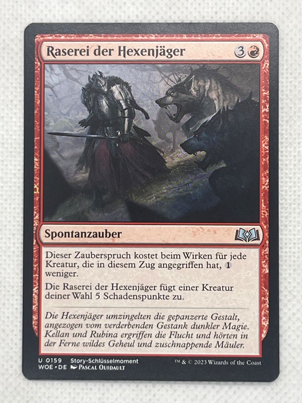 Magic The Gathering Carte collezionabili: Seltener Magic Card: Raserei der Hexenjäger – Usato da Hinterkappelen venduto da Kim1992