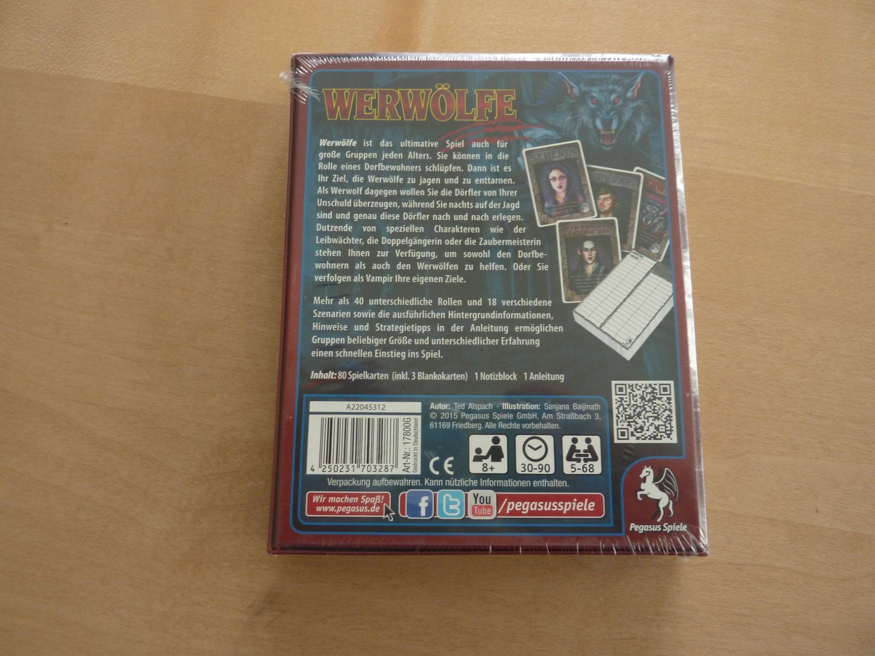 Giochi: Werwölfe – Nuovo e nell'imballaggio originale da Gelfingen venduto da btrottmann 1