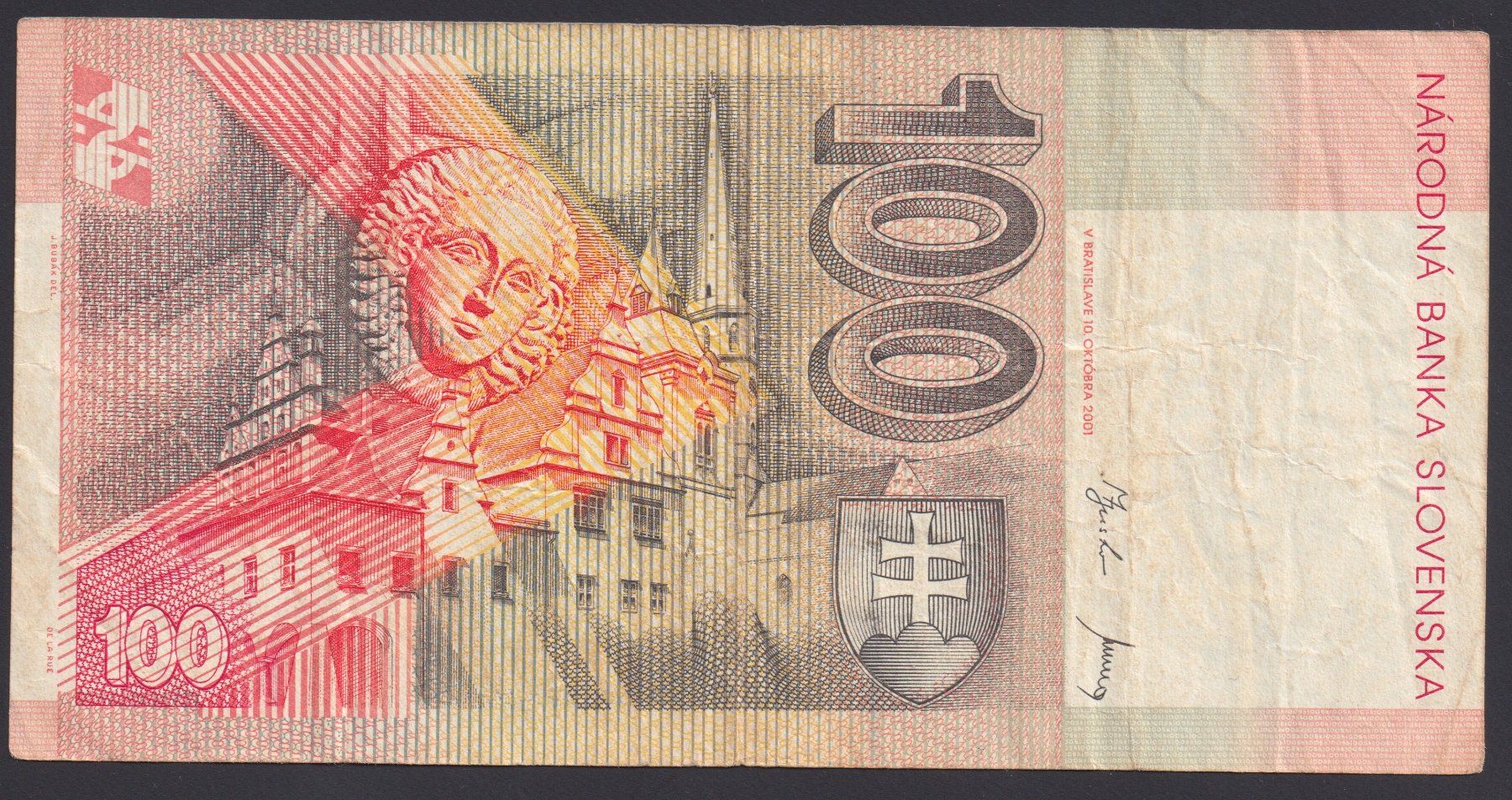 Banknoten: Slowakei 100 Korun 2001 – Gebraucht aus Brugg AG von banknoten_muesli 1