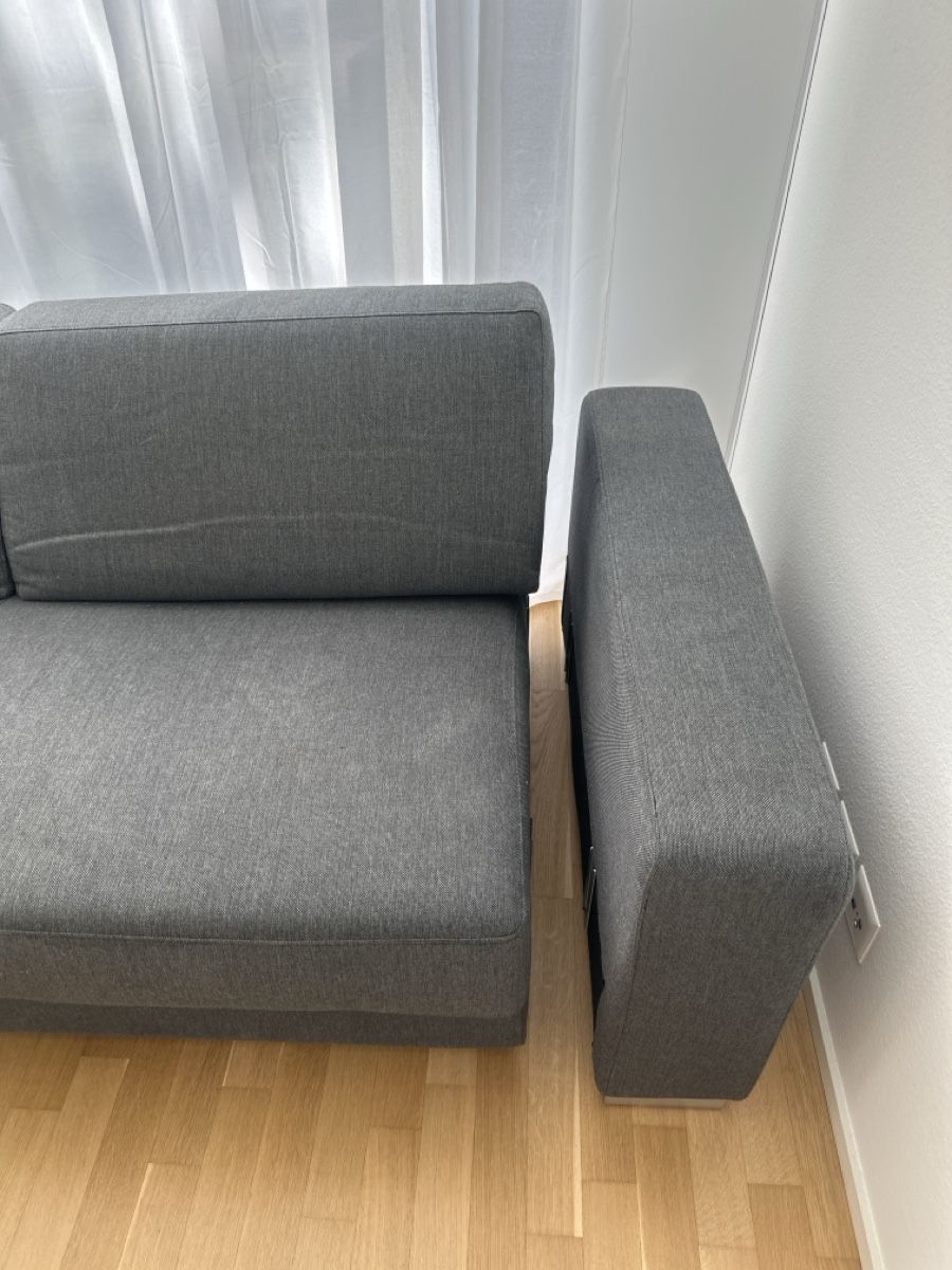 Divani: Sofa bed grey fabric, very good condition – Usato da Allschwil venduto da MB4123 4