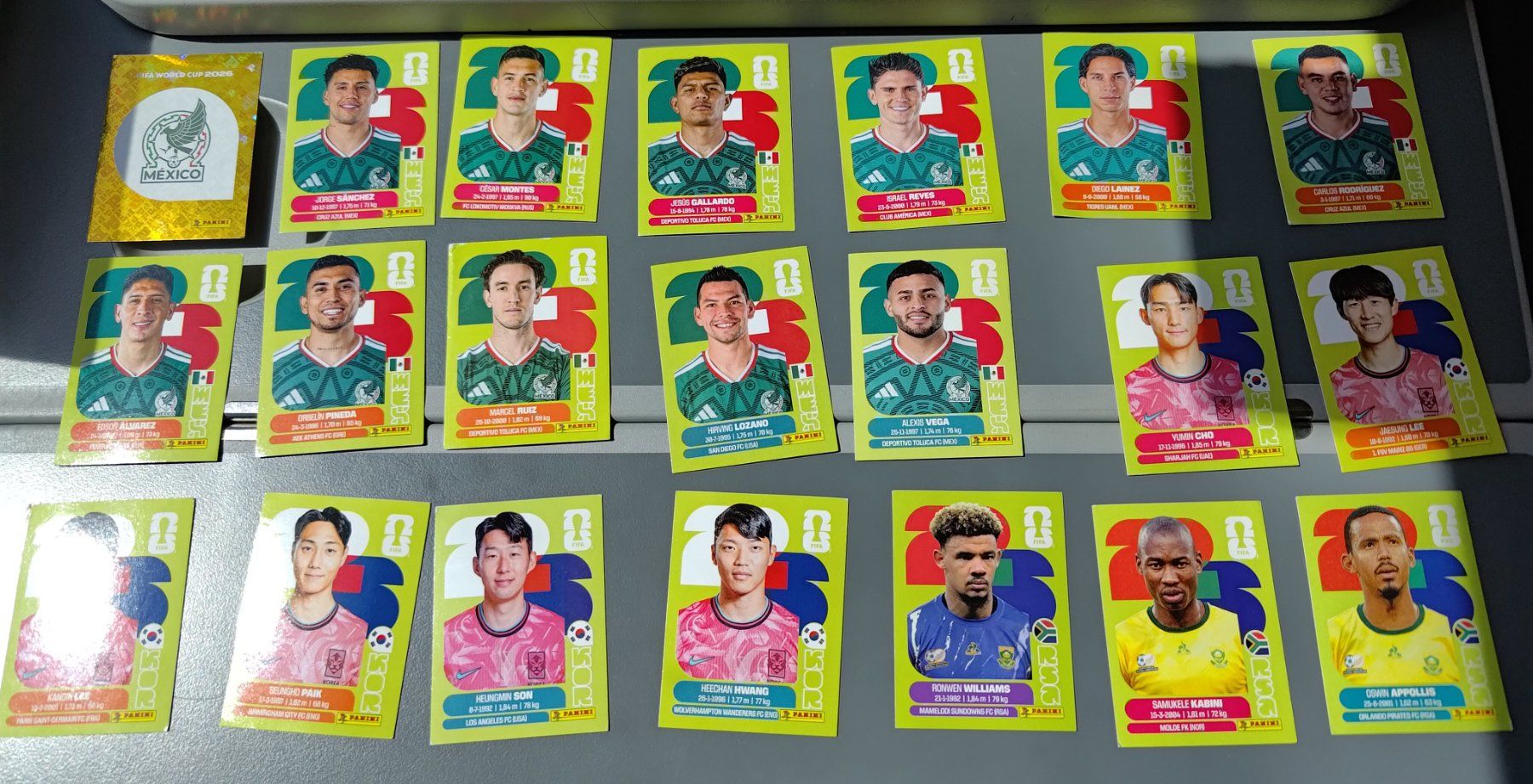 Panini Carte collezionabili: Panini 2026 - SET MEX, KOR – Nuovo (secondo la descrizione) da Bern venduto da Nicolaro 1
