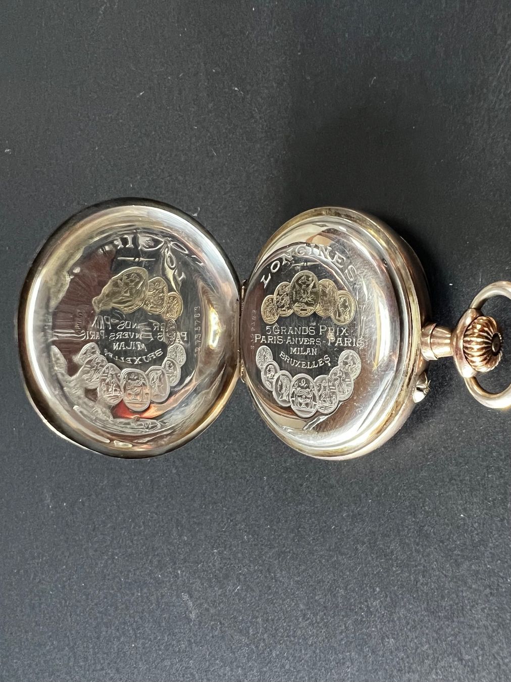 Longines Uhren: Longines Taschenuhr Silber + schönes Muster – Gebraucht aus Glarus von Torpedo99 7