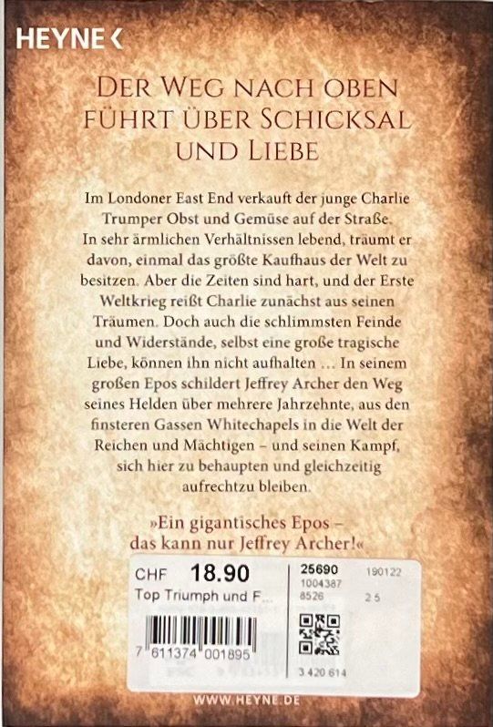 Libri: Buch - Triumph und Fall / Roman – Usato da Leimbach TG venduto da manu-tg 1