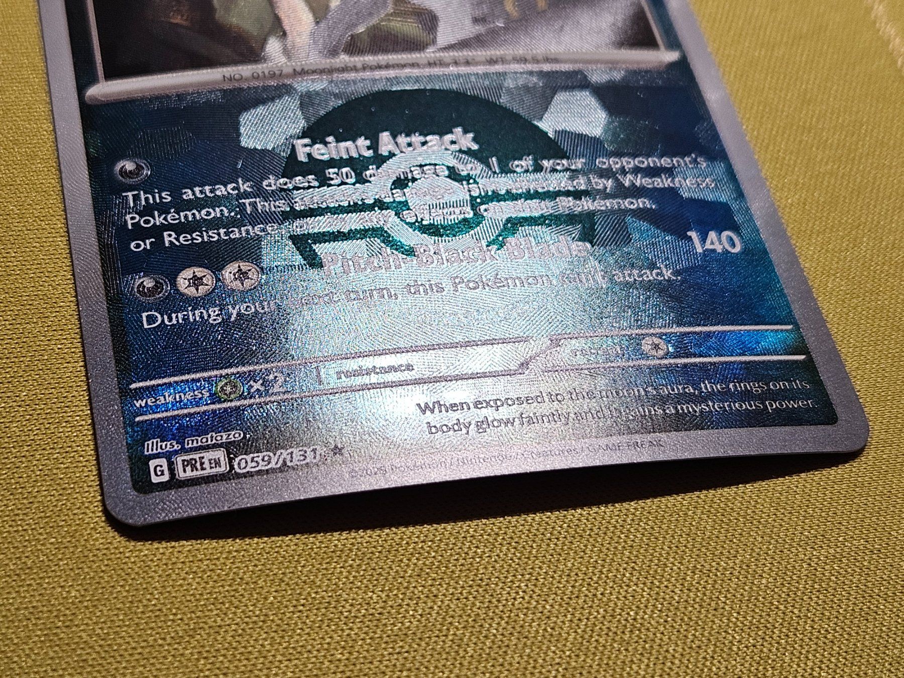 Pokémon Carte collezionabili: Prismatic Evolutions - Umbreon 059/131 EN Poke Ball - ERROR – Usato da Bellinzona venduto da Pokemarco 4