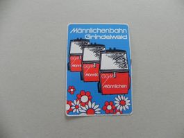 Abziehbild Kleber ca. Jahr 1980 Schwebebahn Grindelwald Bahn