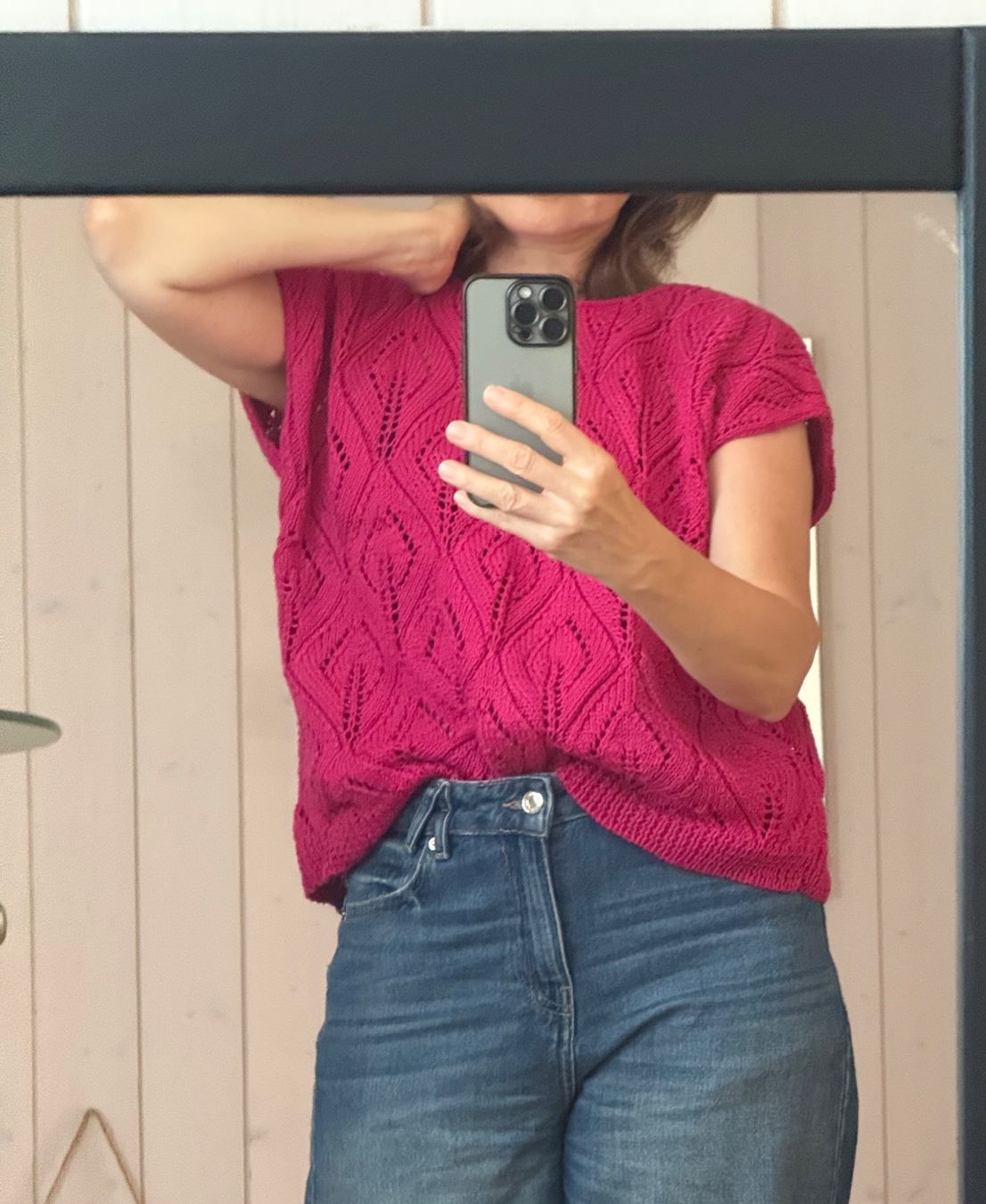 Pulls & Sweat-shirts: Pullover, durchbrochener Pullunder Handstricken – Neuf (Voir description) à Buchrain par nat_pl5p 1