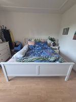 Bett 180x200 inkl. Rost Hemnes Ikea Holz weiss