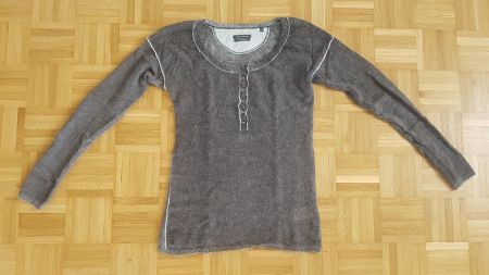 Marc O'Polo Pullover Wolle Mohair S lila grau