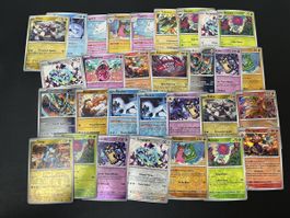 30 carte Pokémon Rare Brillante/Reverse EV Étincelles Def 