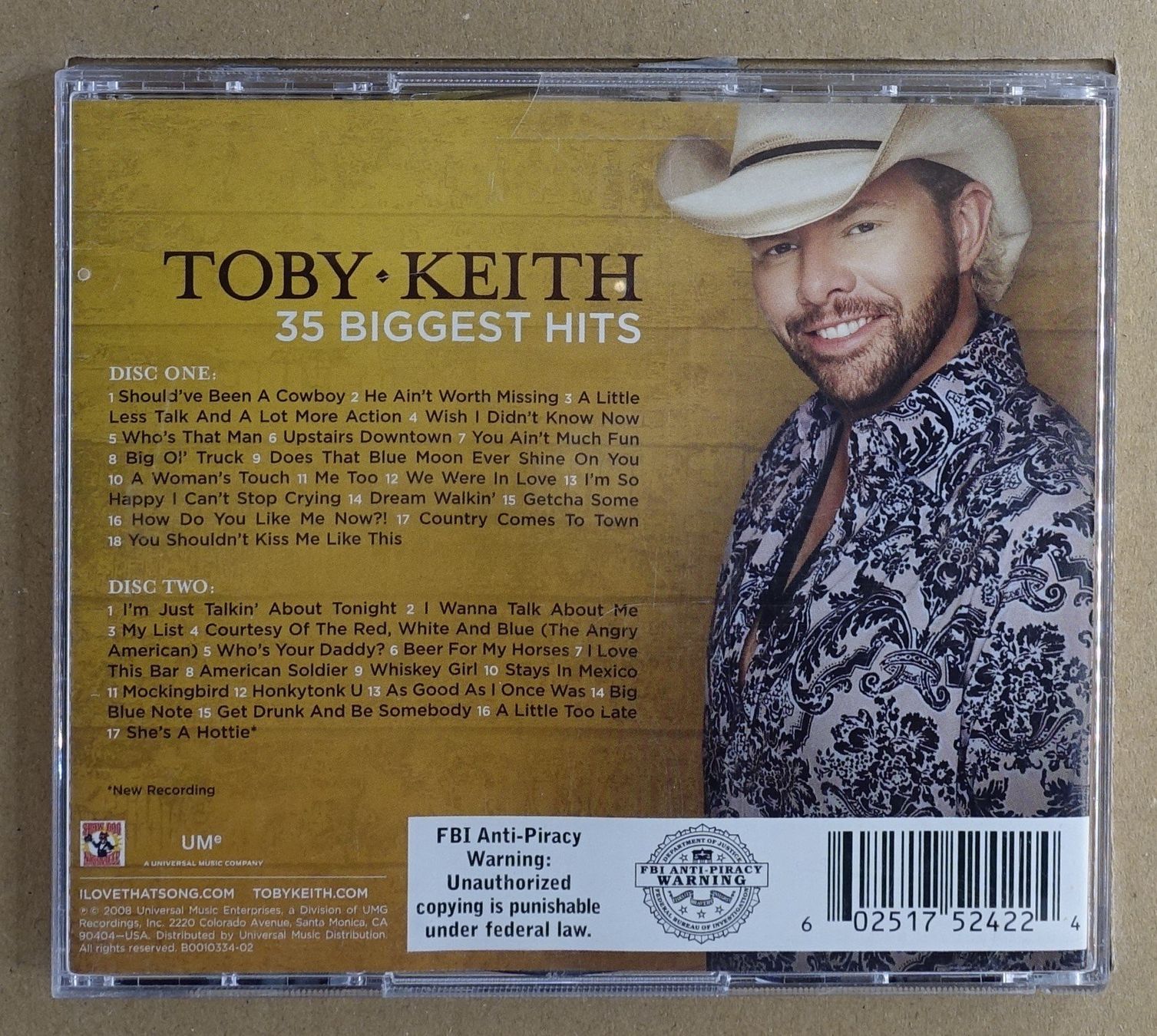 Toby Keith – 35 Biggest Hits (2 CDs) - D14 (Gebraucht) in Sessa für CHF ...