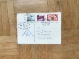1954 Ballonkarte Zürcher Seenachtfest. Alpinit Erstaufstieg