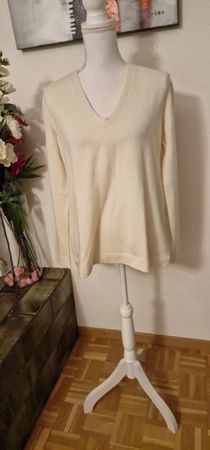 Tutto Maglia Cashmere Pullover, Creme, Gr. M, Top Zustand