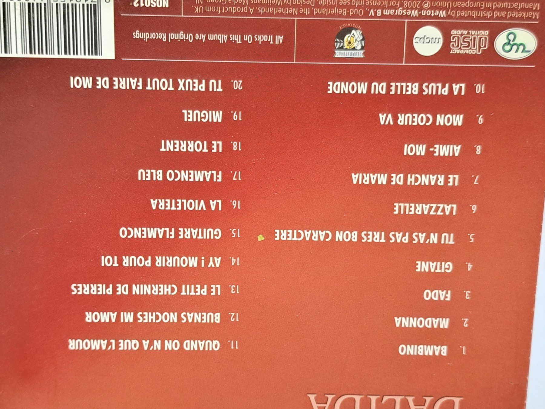CDs: Cd Dalida - 20 chansons – Gebraucht aus Pully von bro_n52j 2