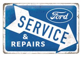 Ford Service & Repair Hängeschild Blechschild Schild 20x30cm