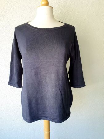 PULLOVER PULLI S DUNKELBLAU LÄSSIG SHIRT TOP TUNIKA HOSE