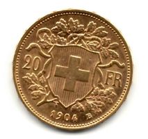 Vreneli Goldmünze 20 Franken 1904