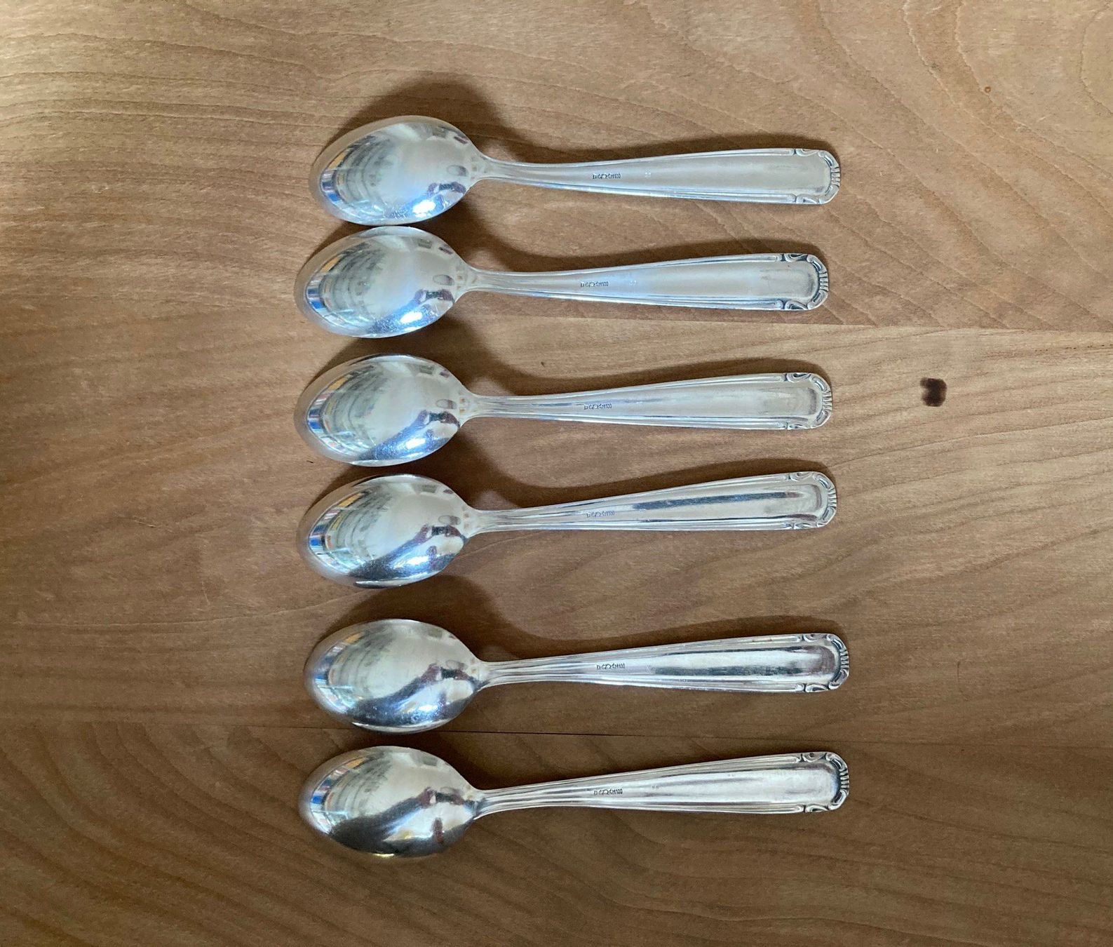 Löffel: Kaffeelöffel versilbert mit Etui Vintage,  6 Stk. – Gebraucht aus Zürich von cornetto55 4
