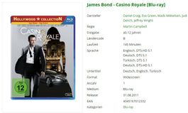 James Bond - Casino Royale (Bluray)