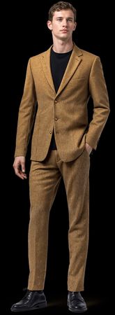 Bachrach Wool tweed Veston Jacke 56 Loro Piana Style