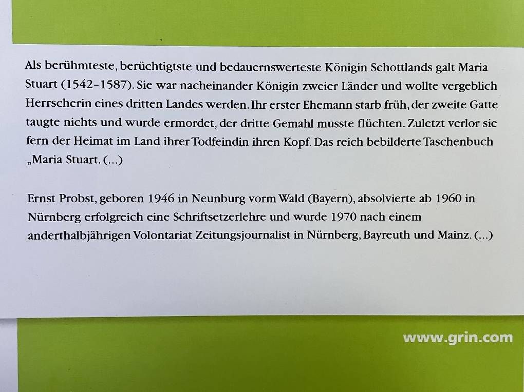 Bücher: MARIA STUART - SCHOTTLANDS TRAGISCHE KÖNIGIN – Gebraucht aus Turbenthal von NicoleZimmerli 3