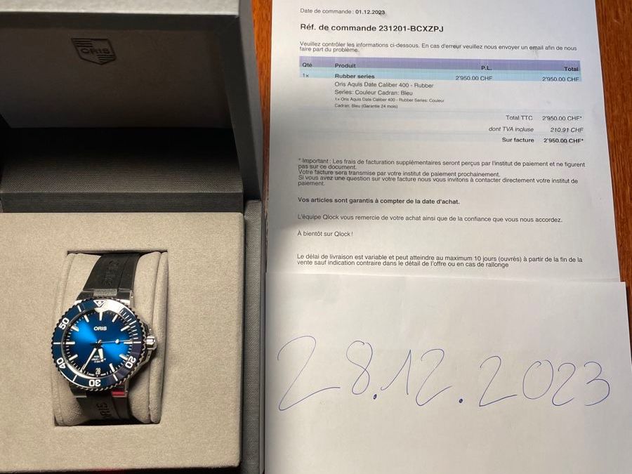 Oris Orologi: Oris Aquis Date Calibre 400 – Nuovo (secondo la descrizione) da Renens VD venduto da dan_bv8s 3