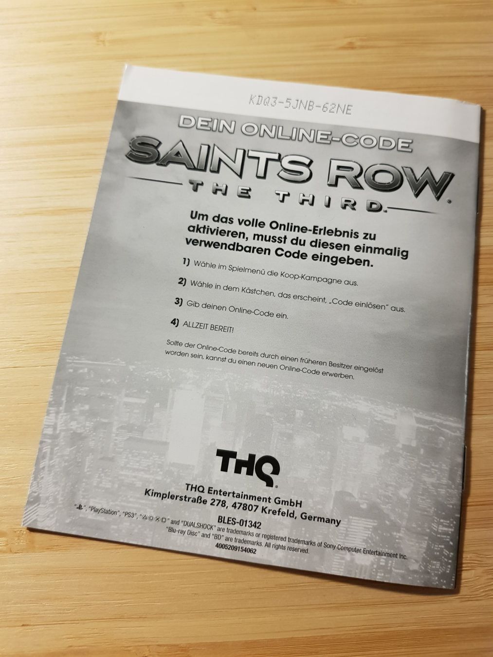 Sony Giochi: Spielanleitung Saints Row The Third PS3 – Usato da Münchenstein venduto da 2DGames 1