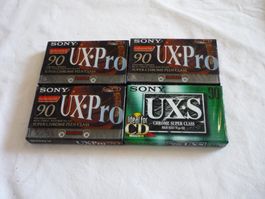 4x Musikkassetten TDK UX pro 90 UX S  - Neu OVP