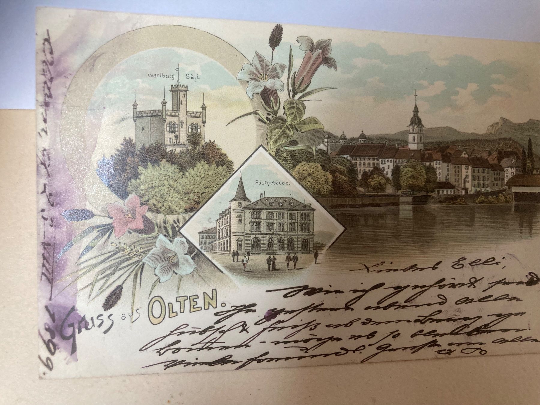 Ansichtskarten: antike Postkarte - Gruss aus Olten – Gebraucht aus zürich von papalapa 1