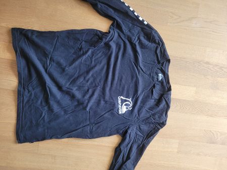 Quiksilver Langarmshirt schwarz Logo Print Grösse L