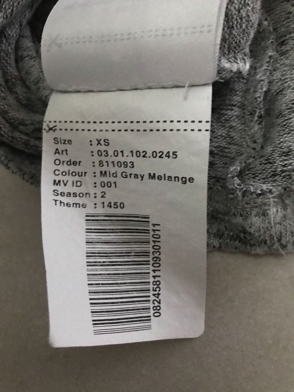 T-shirt: Tshirt langarm grau Gr.S – Usato da Wädenswil venduto da JJ15 2
