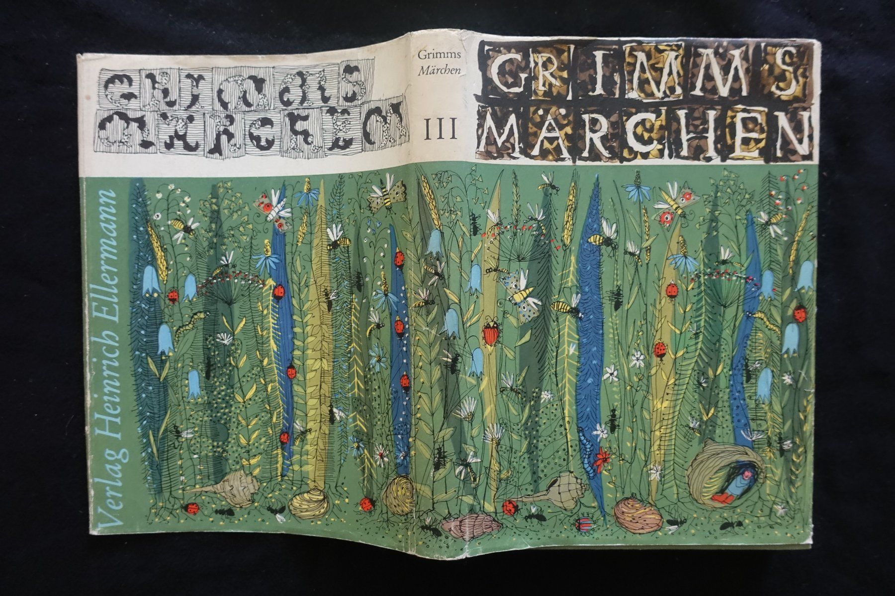 Libri: Grimms Märchen 3, Ill.Gerhard Oberländer, Ellermann, 1961 – Usato da Gutenswil venduto da Optico 2