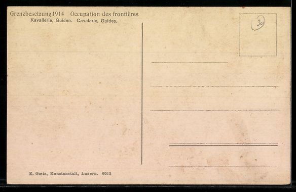 Foto, Lettere & Cartoline: Grenzbesetzung 1914-15, Guiden der schwe – Usato da Berlin venduto da bartko-reher 1