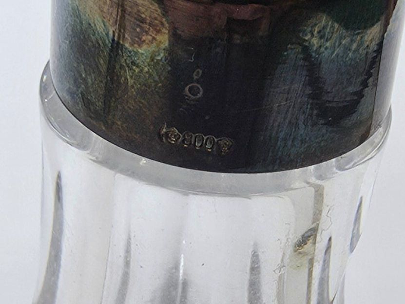 Caraffe: Antike Karaffe Bleikristall 800 Silber, Liqueurkaraffe – Usato da Zürich venduto da spin23 7