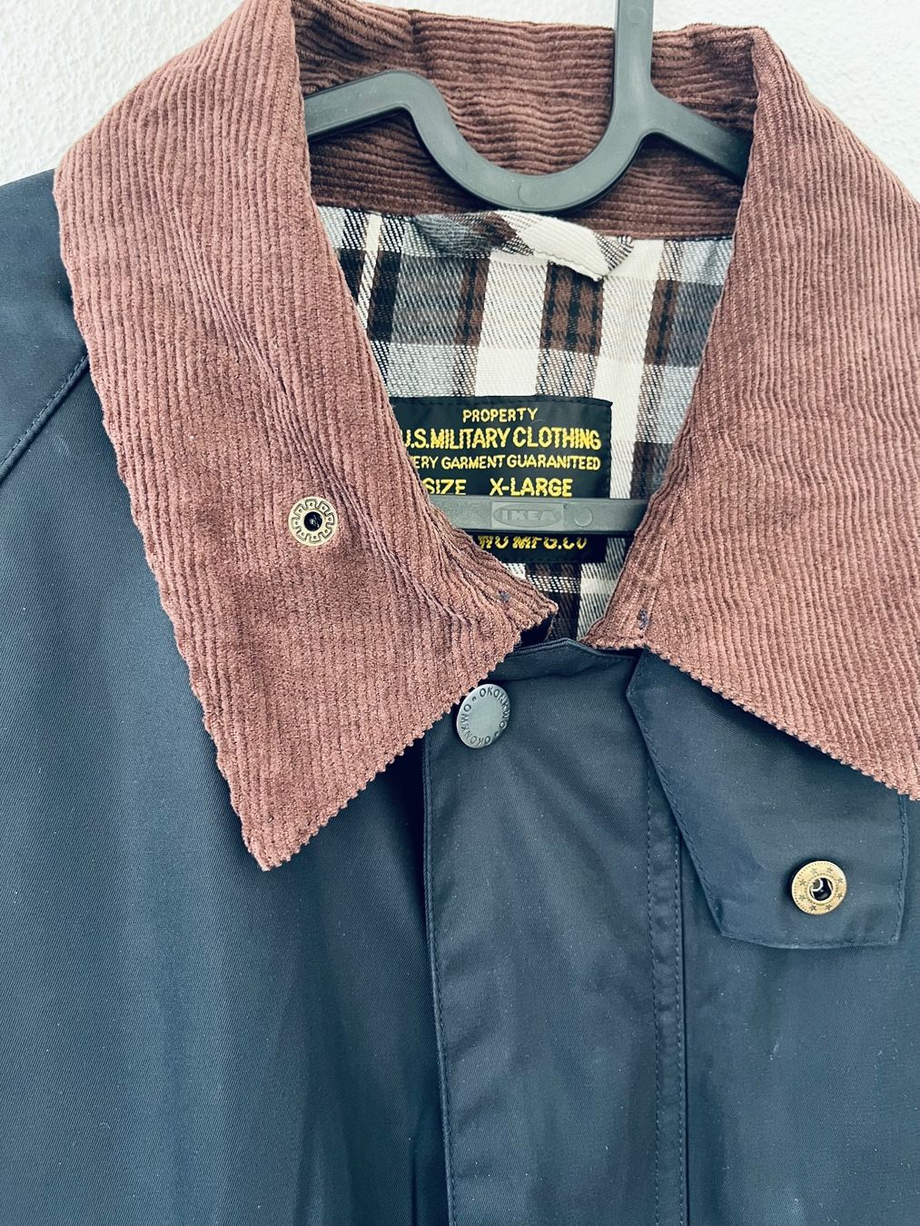 Cappotti: Navy waxed-cotton field jacket – Nuovo (secondo la descrizione) da Uitikon Waldegg venduto da CosimoVio 1