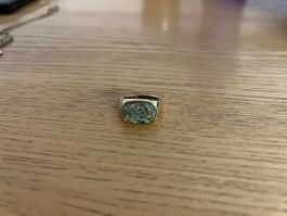 Siegelring mit grünem Stein NEU
