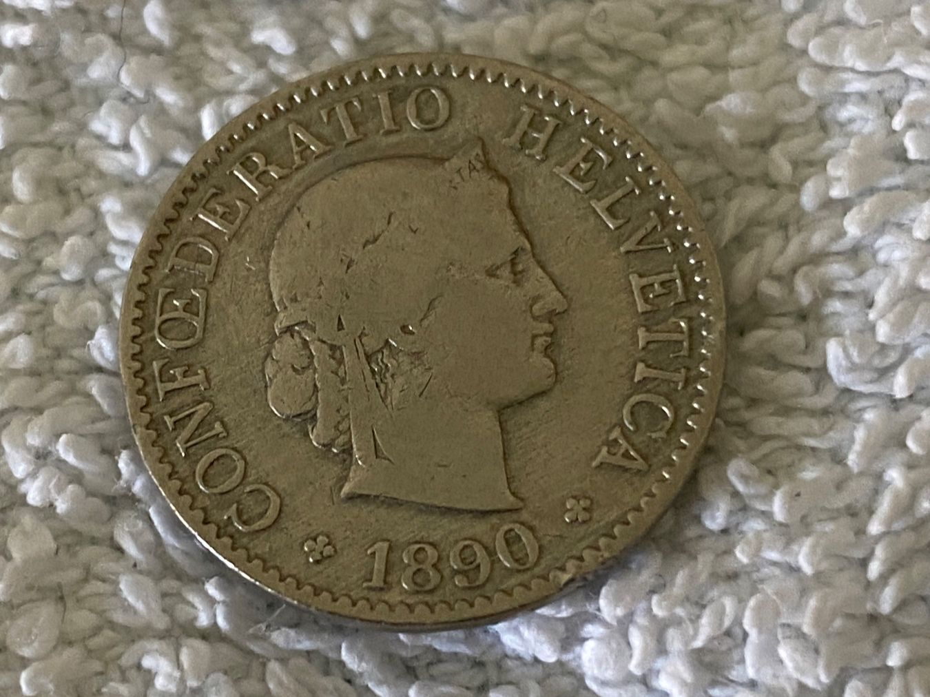 Alle Münzen: 5 centimes/Rappen 1890 – Gebraucht aus Nyon von Ilmi09 1